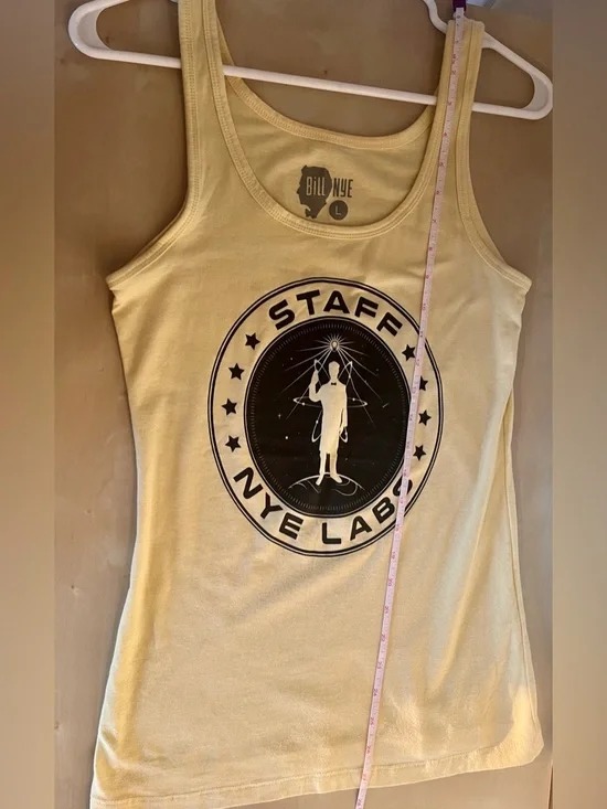 💋3 for $50
Bill Nye Yellow 'Staff Nye Labs' Graphic Tank Top - Sz L (Women) NWOT - Picture 5 of 7